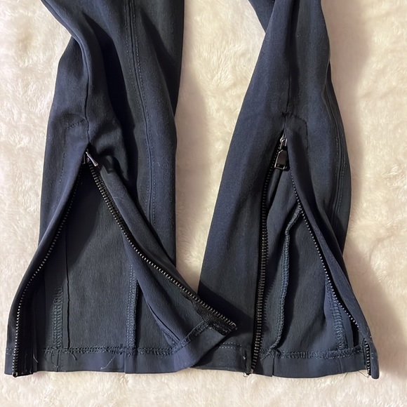 David Lerner athletic wear gray leggings with ankle zippers size xs - Picture 5 of 7